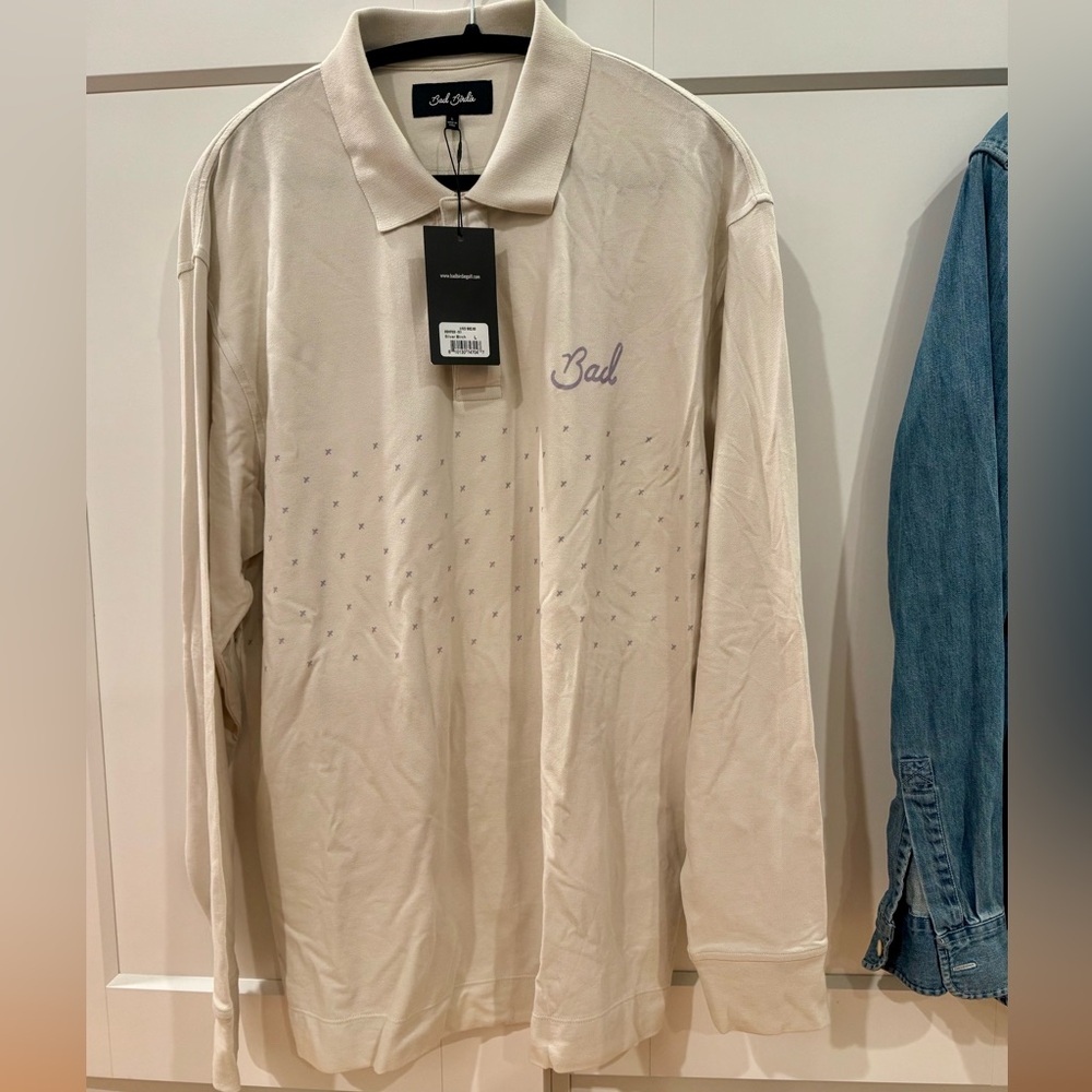 Bad Birdie Cream Polo Shirt